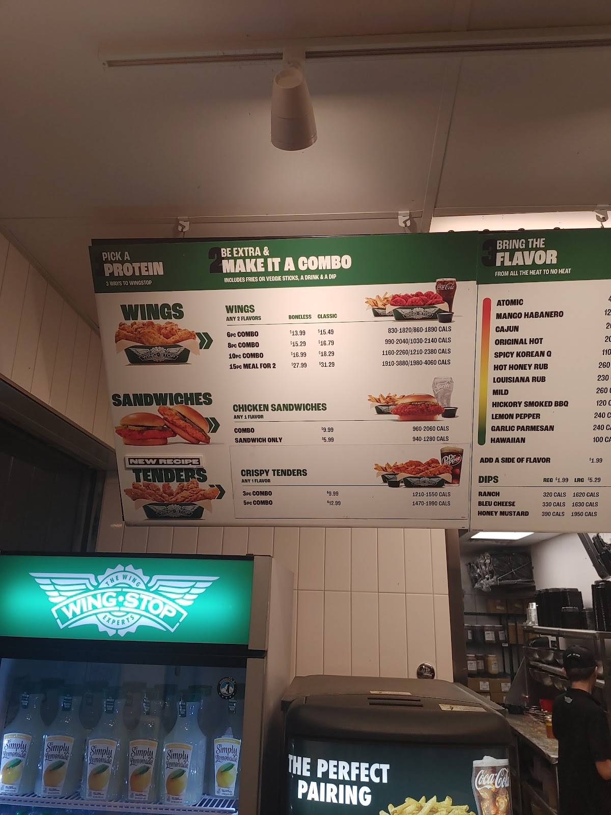 Wingstop меню