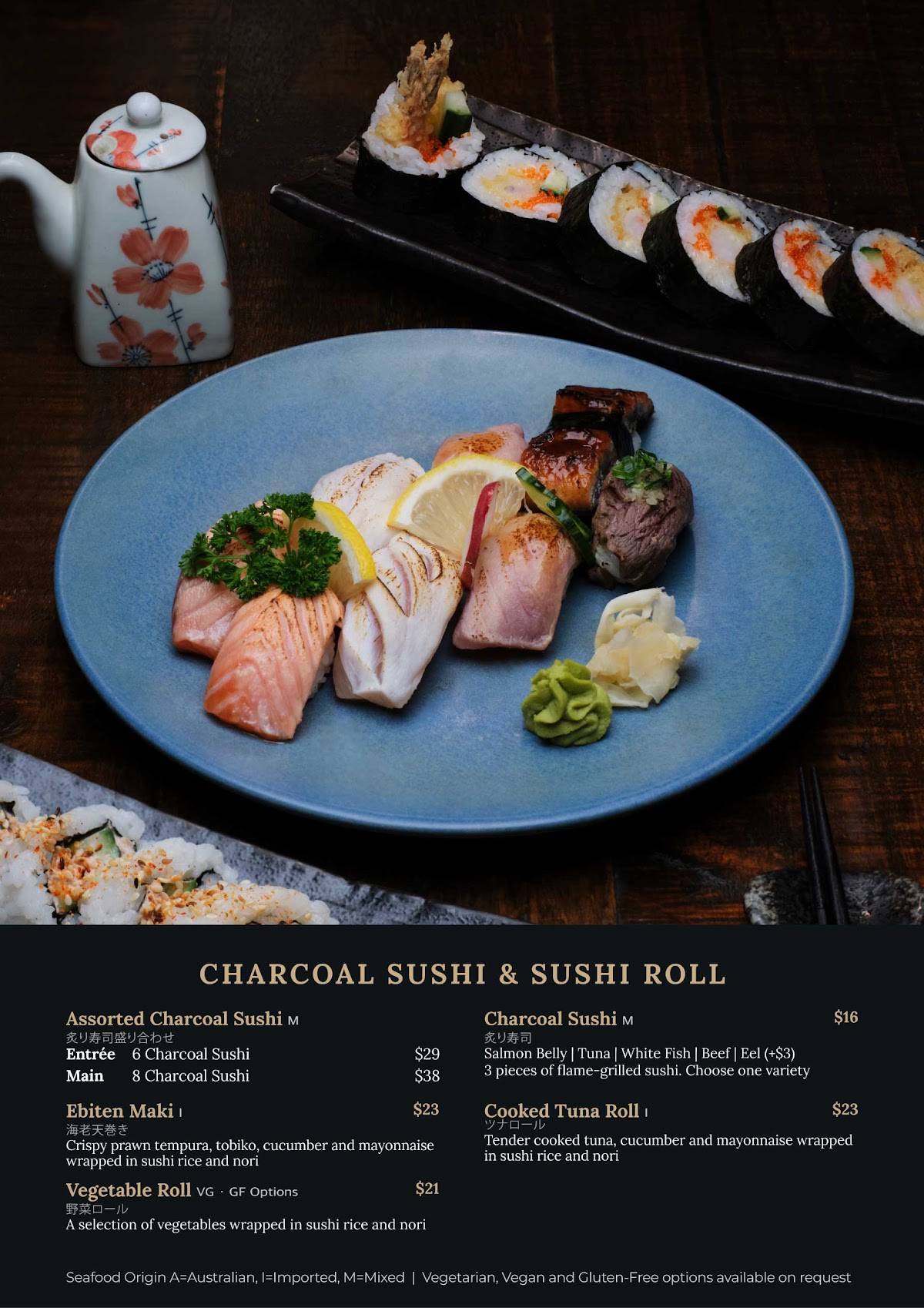 Zen Japanese Restaurant меню