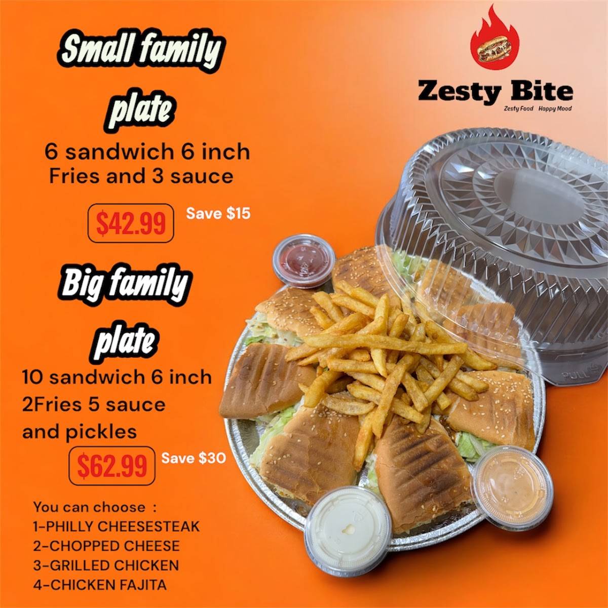 Zesty Bite меню