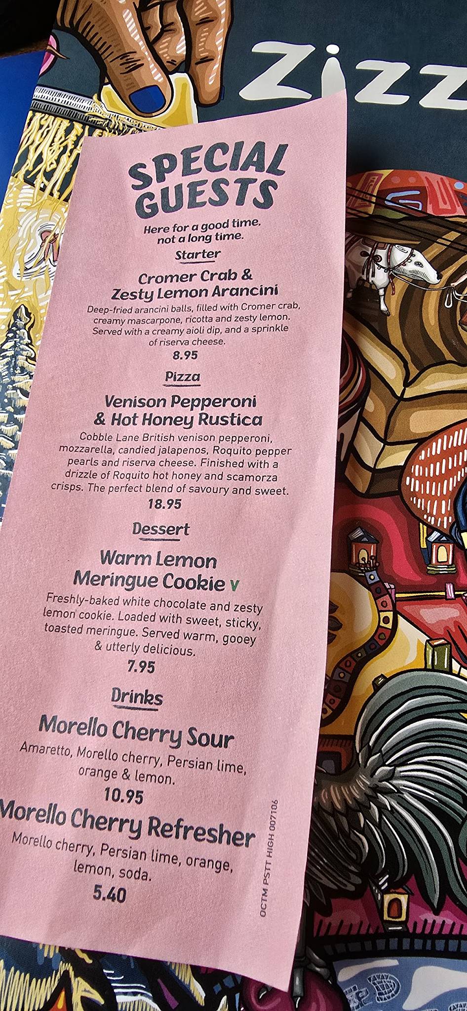 Zizzi - Greenwich меню