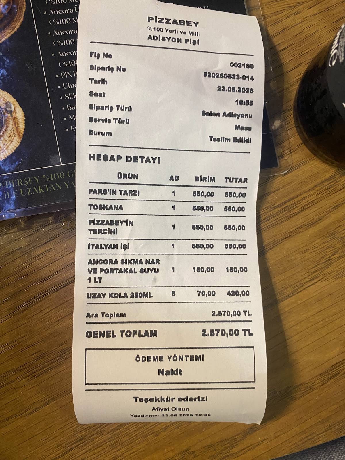pizzabey меню