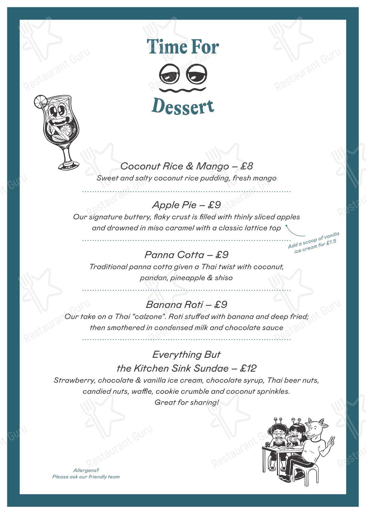 Takeaway Menu ресторана Chet's в Лондоне