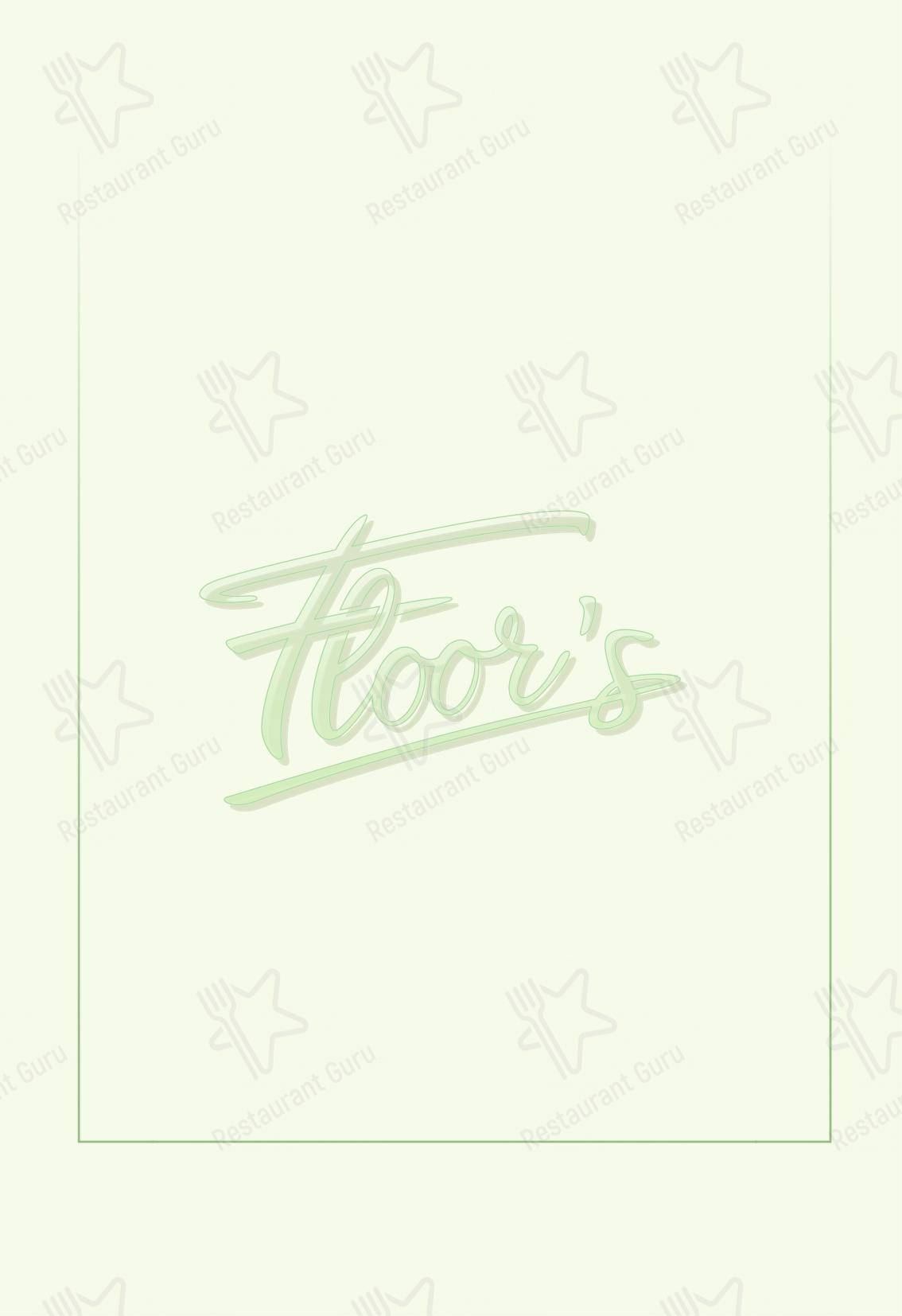 Floor's в Хелмонде - Основное меню