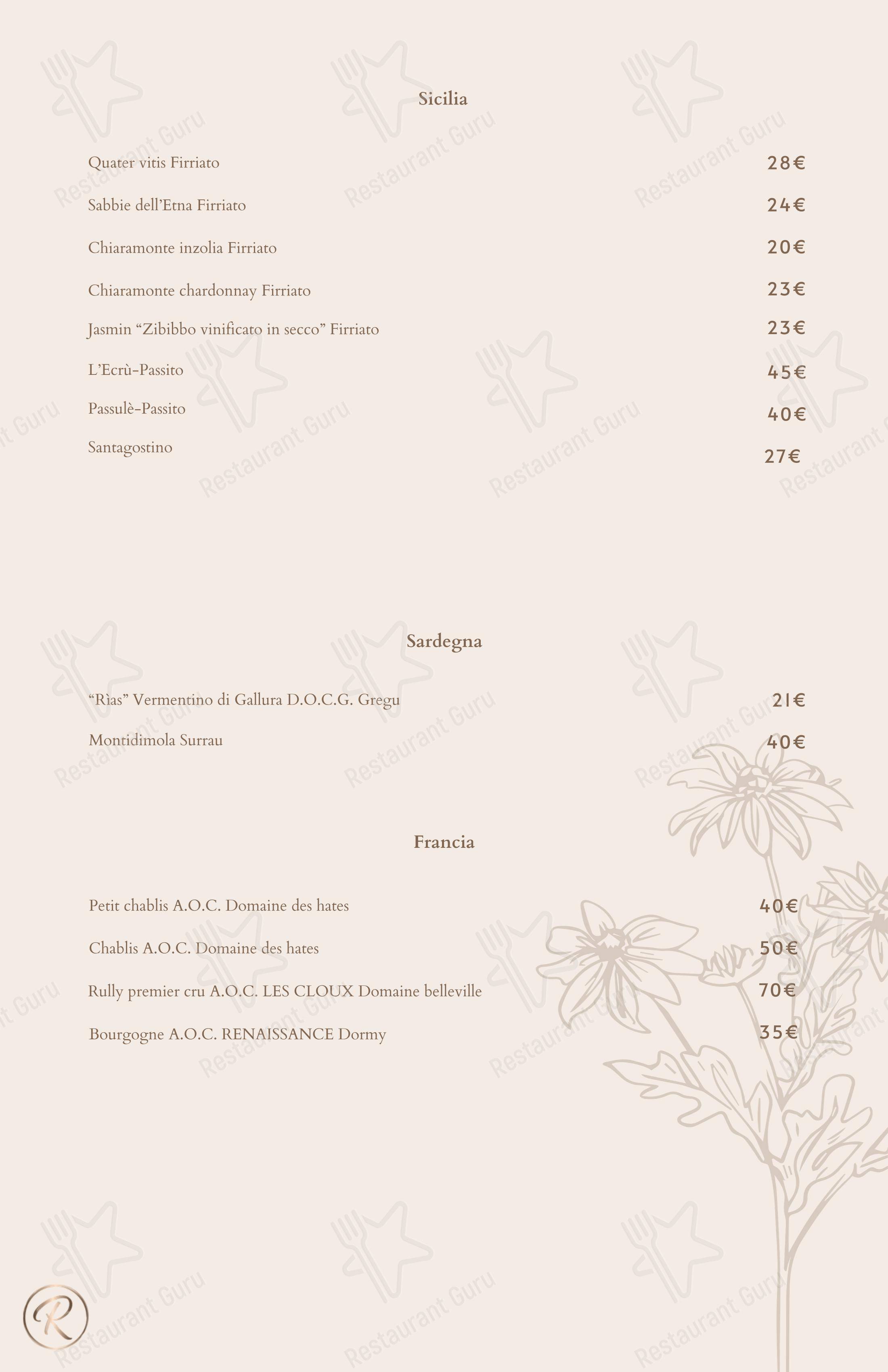 Green Reserva - Restaurant & Pizzeria в Риме - 菜单