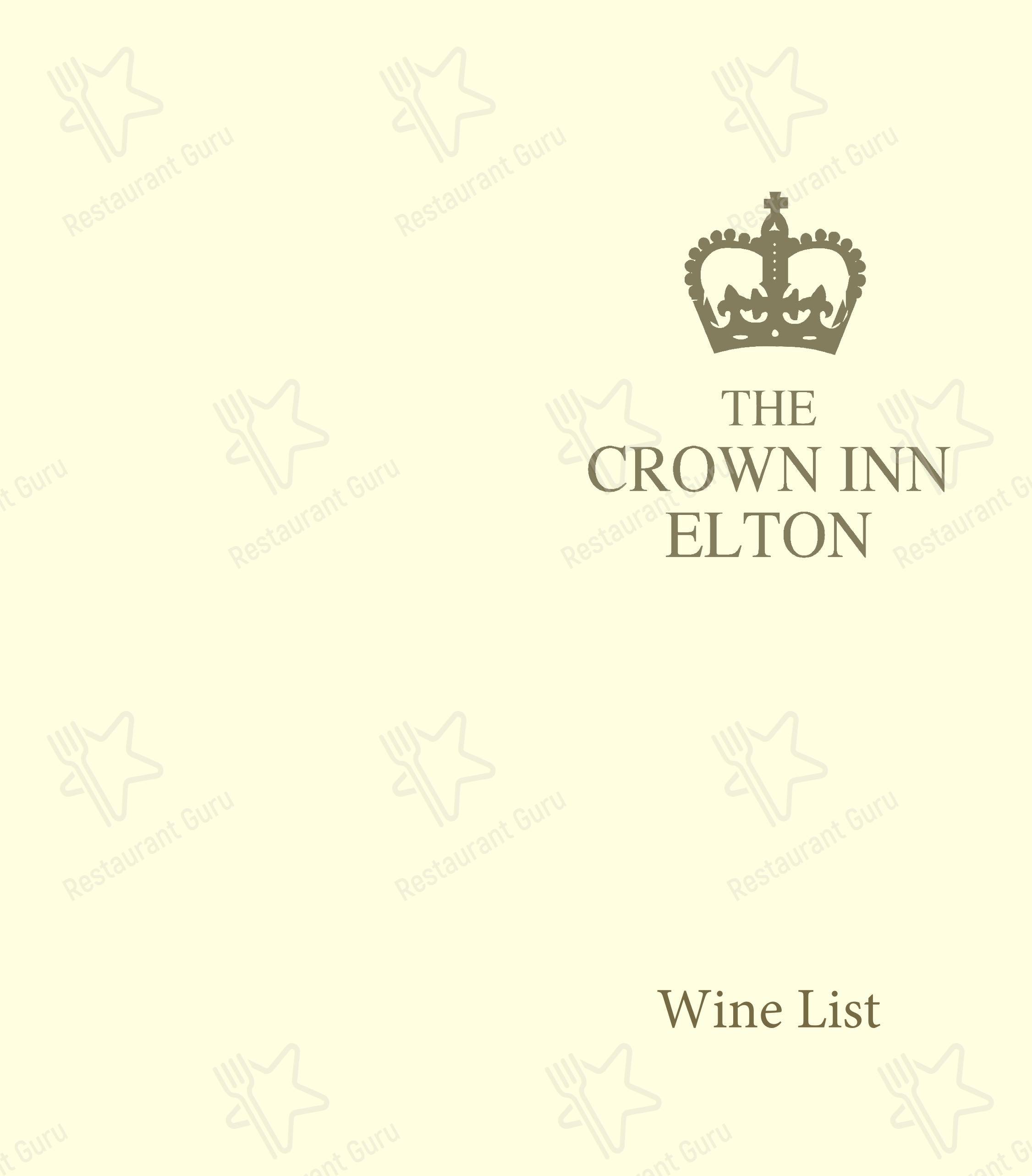 The Crown Inn Elton в Питерборо - Меню напитков