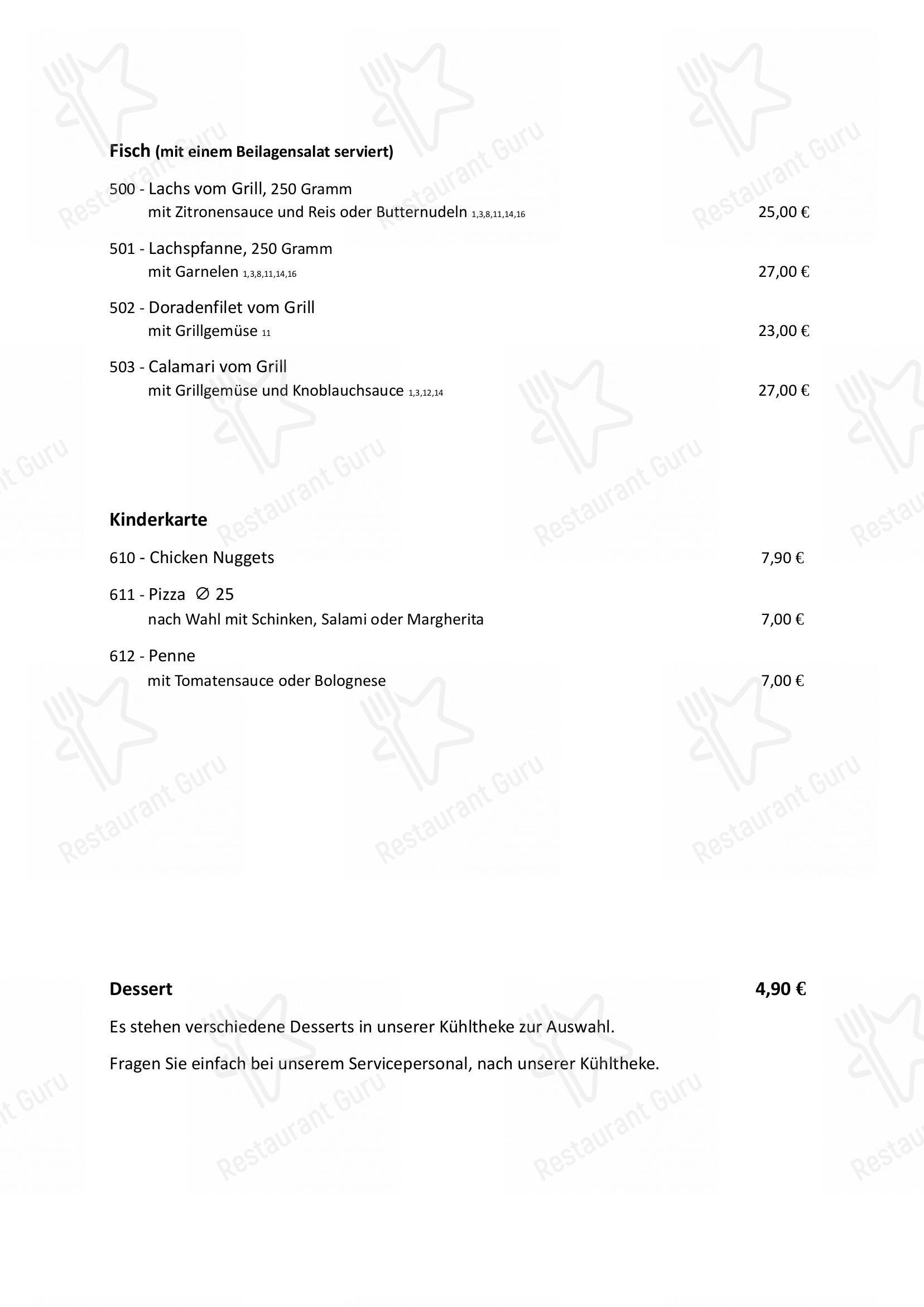 Меню ресторана BeSu Restobar