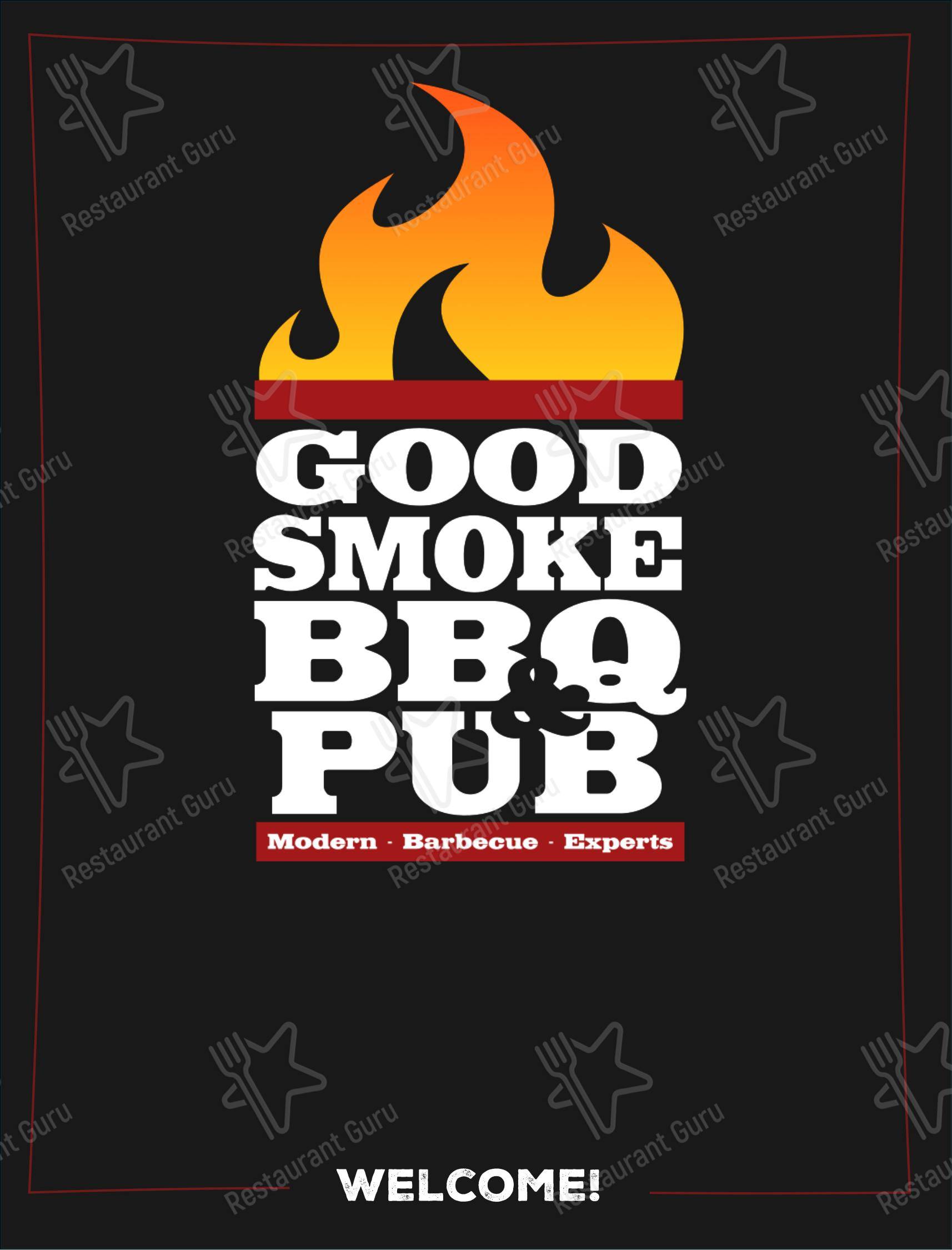 Меню барбекю Good Smoke BBQ & Pub - Меню напитков