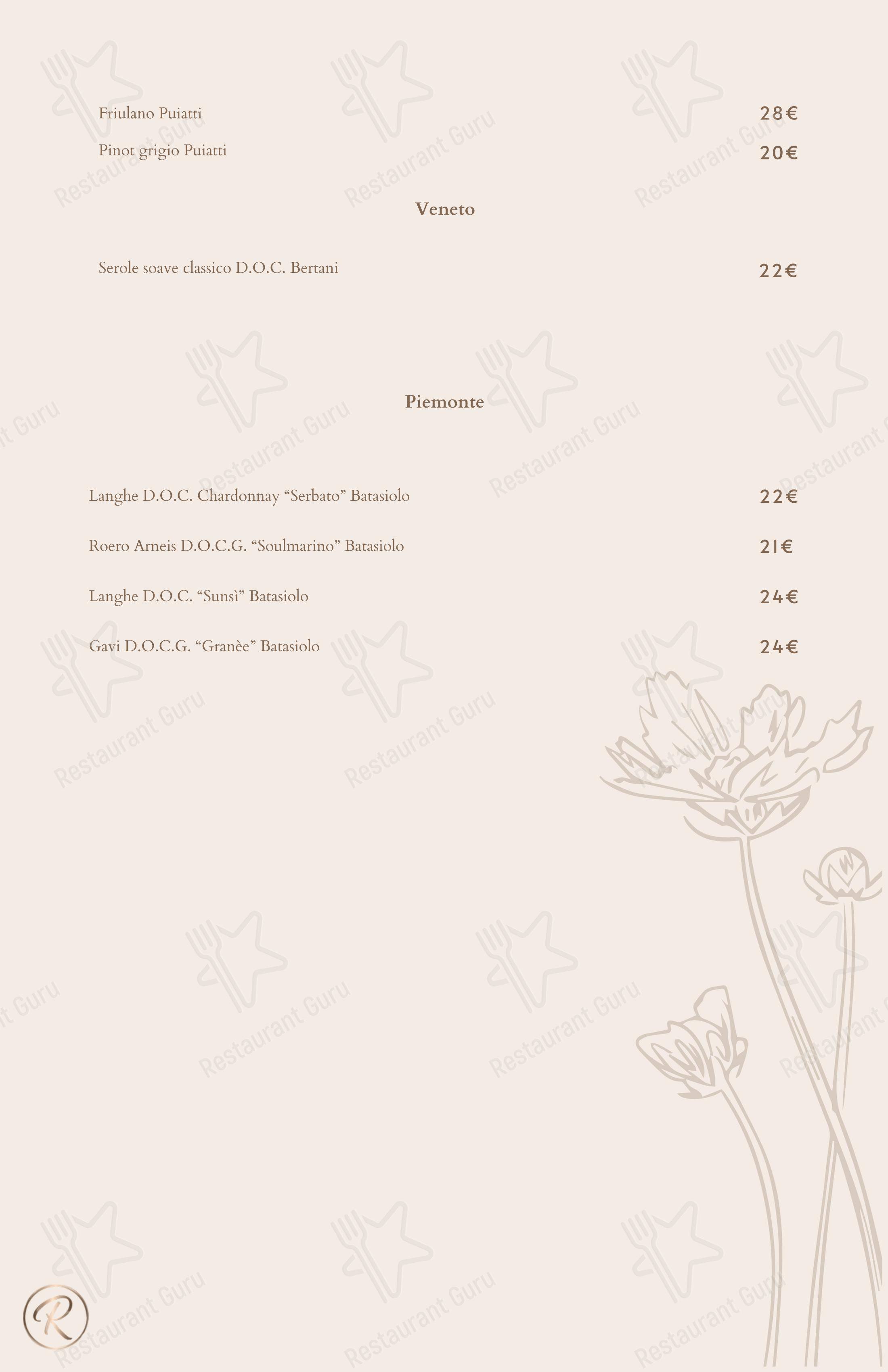 Green Reserva - Restaurant & Pizzeria в Риме - 菜单