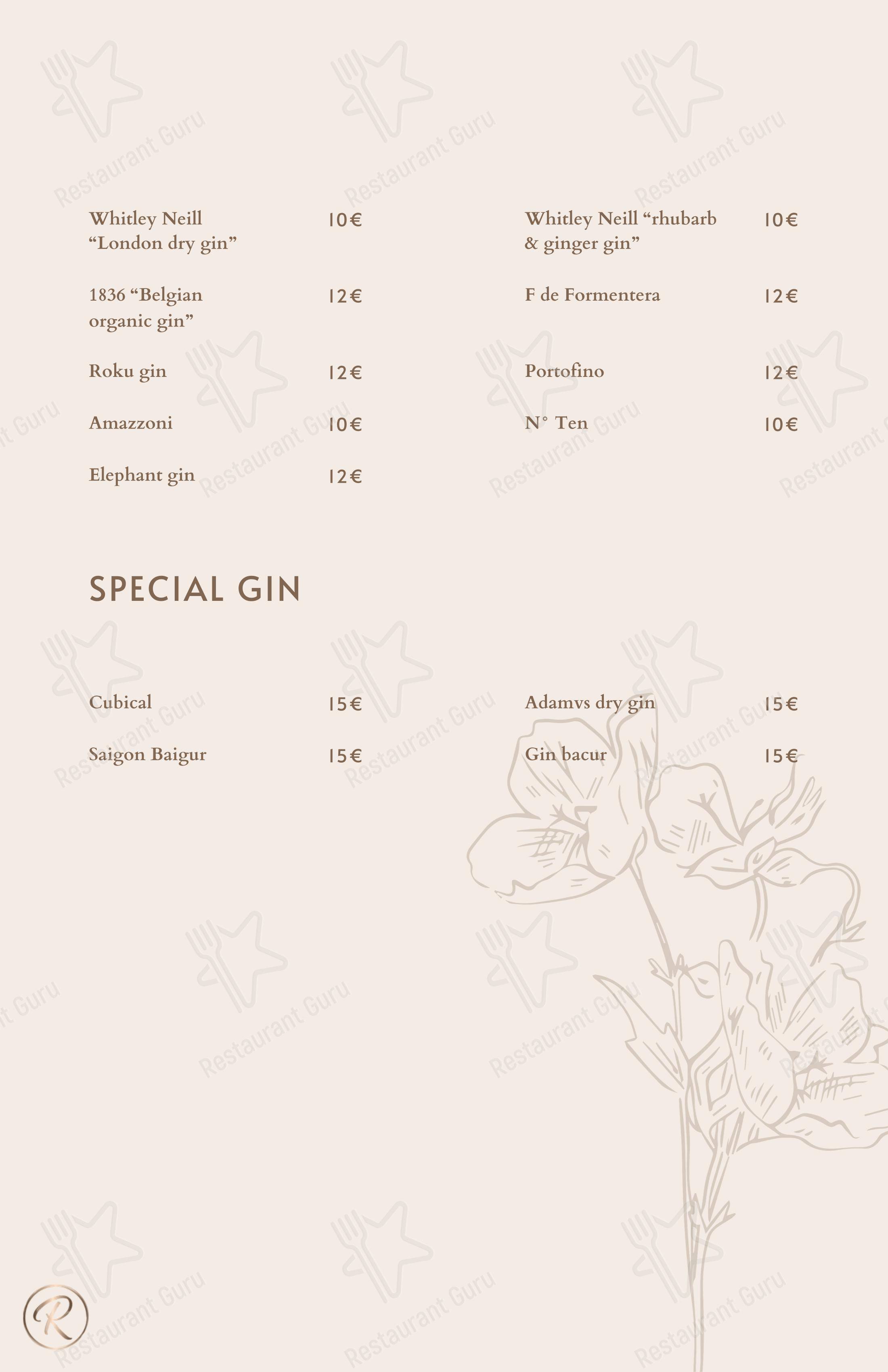 菜单 ресторана Green Reserva - Restaurant & Pizzeria