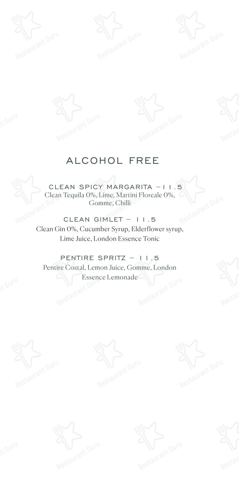 Takeaway Menu ресторана LEYDI