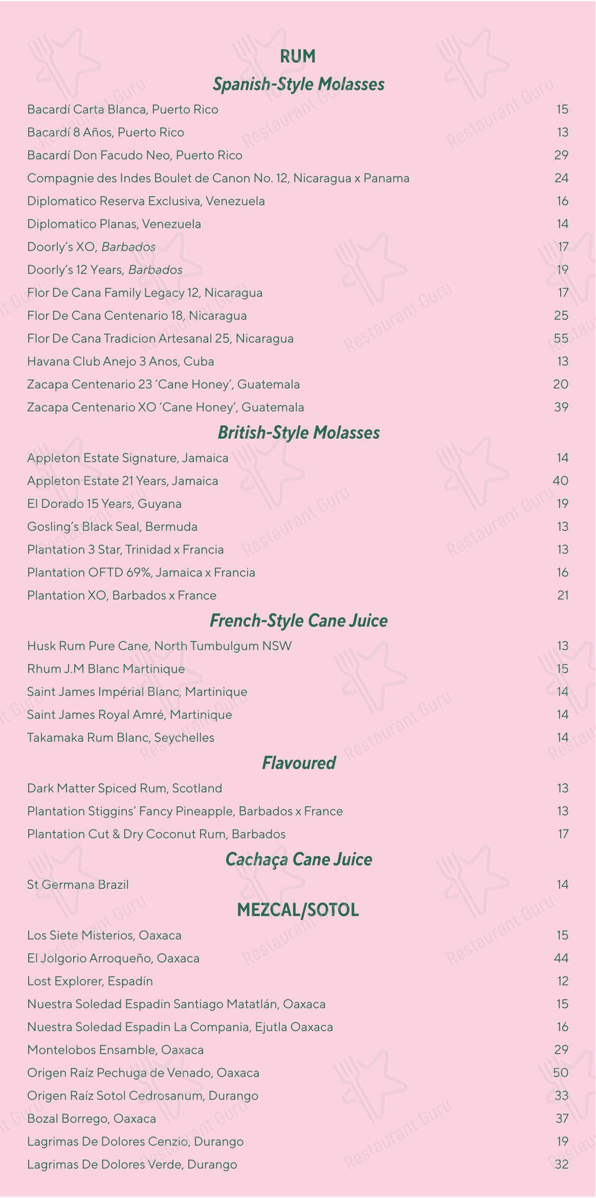 Меню паба и бара Maybe Sammy - At Home Catering Menu