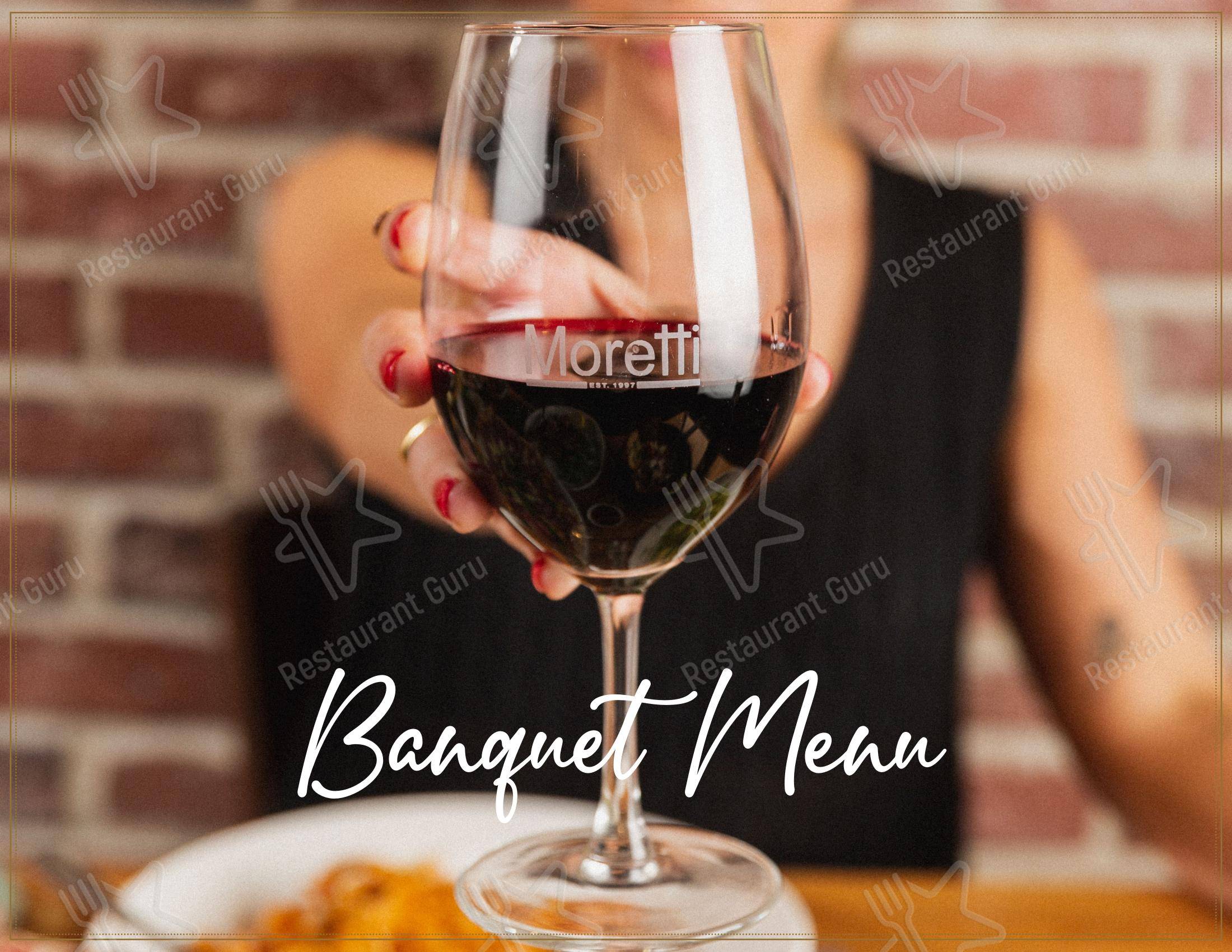 Moretti Italian Restaurant Leichhardt в Лейхгардте - Меню