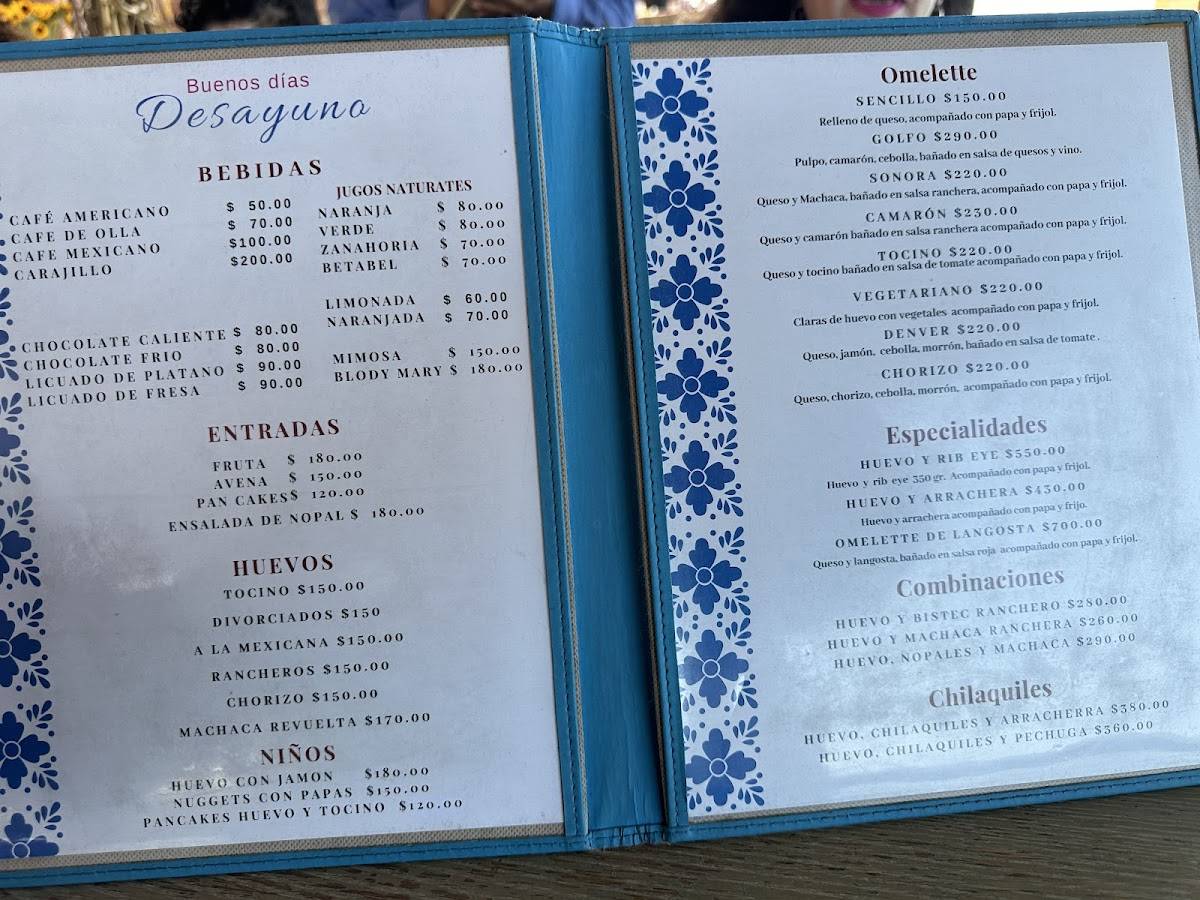Encanto Restaurante меню