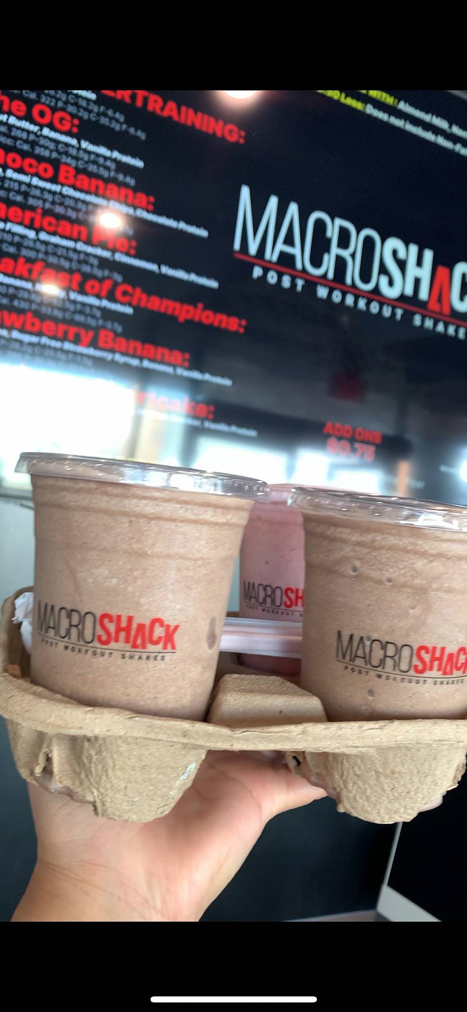 Macro Shack меню