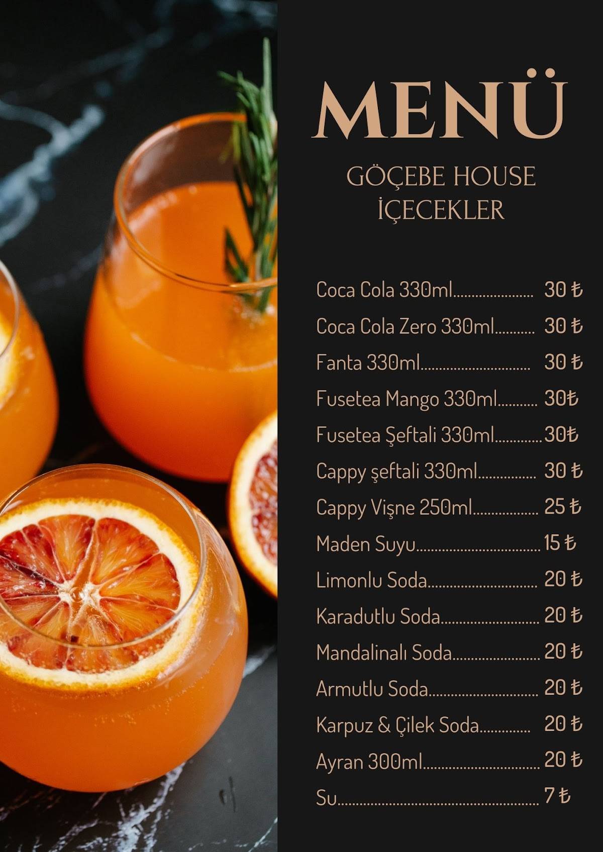 Göçebe Pilav House меню