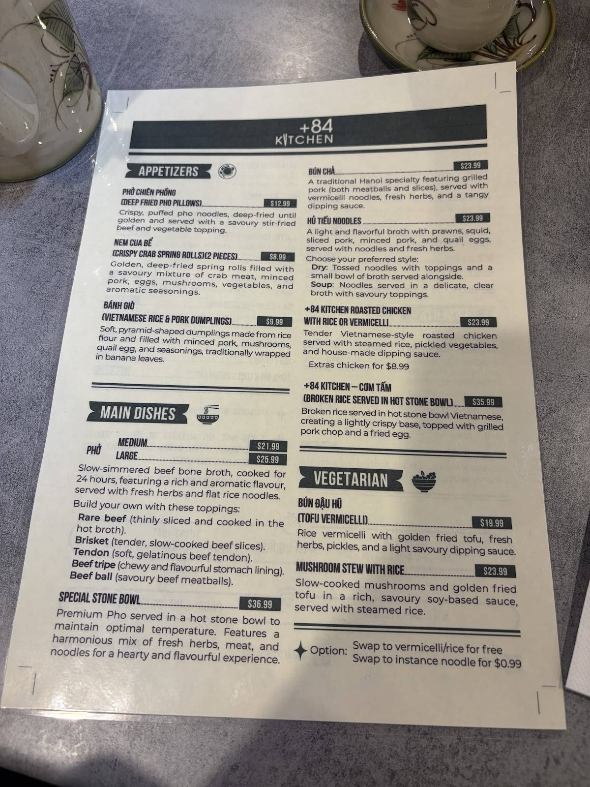 +84 Kitchen меню