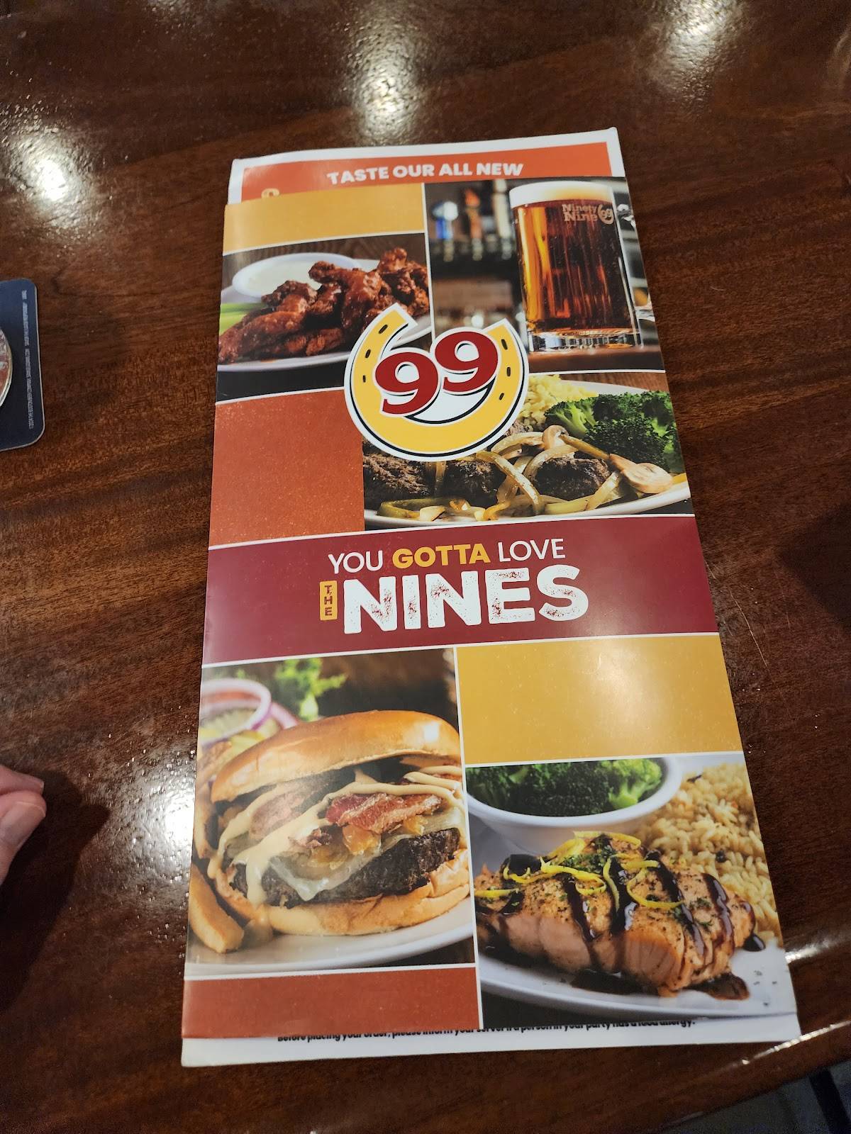 99 Restaurants меню