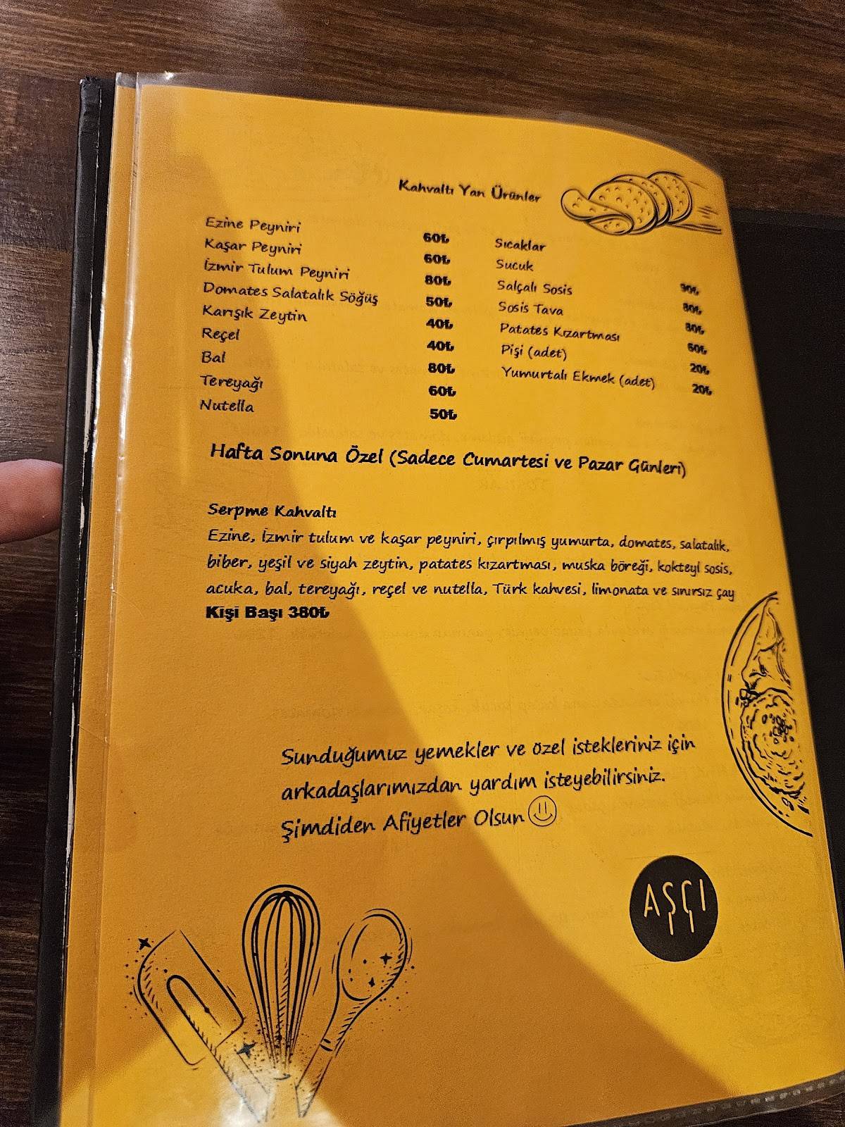 Aşçı Lokantası Ev Yemekleri Kadıköy меню