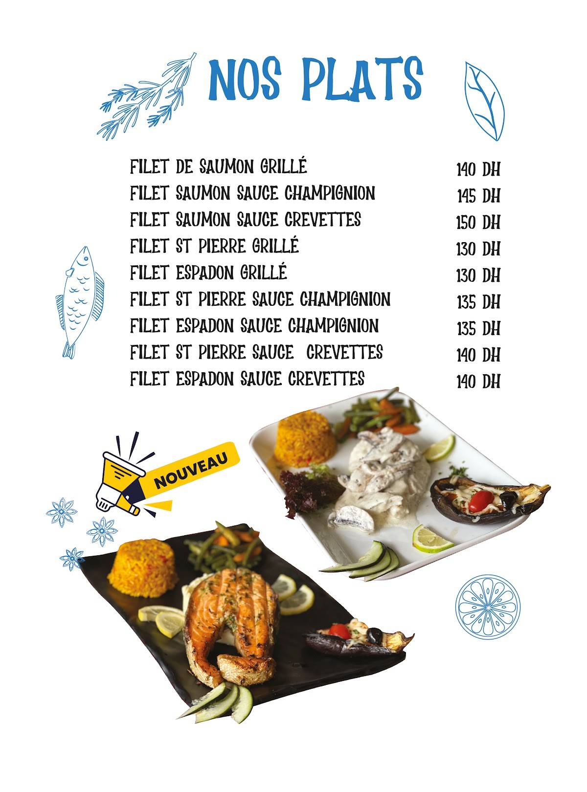 Achab Agdal Restaurant меню