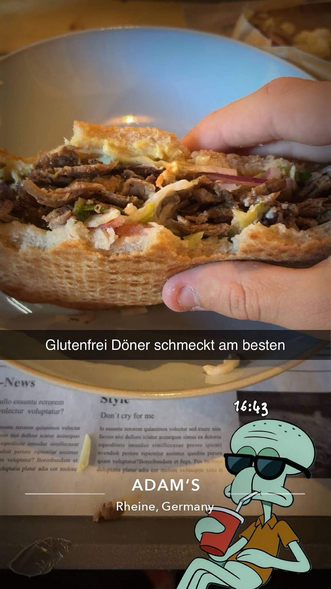 Adam‘s меню