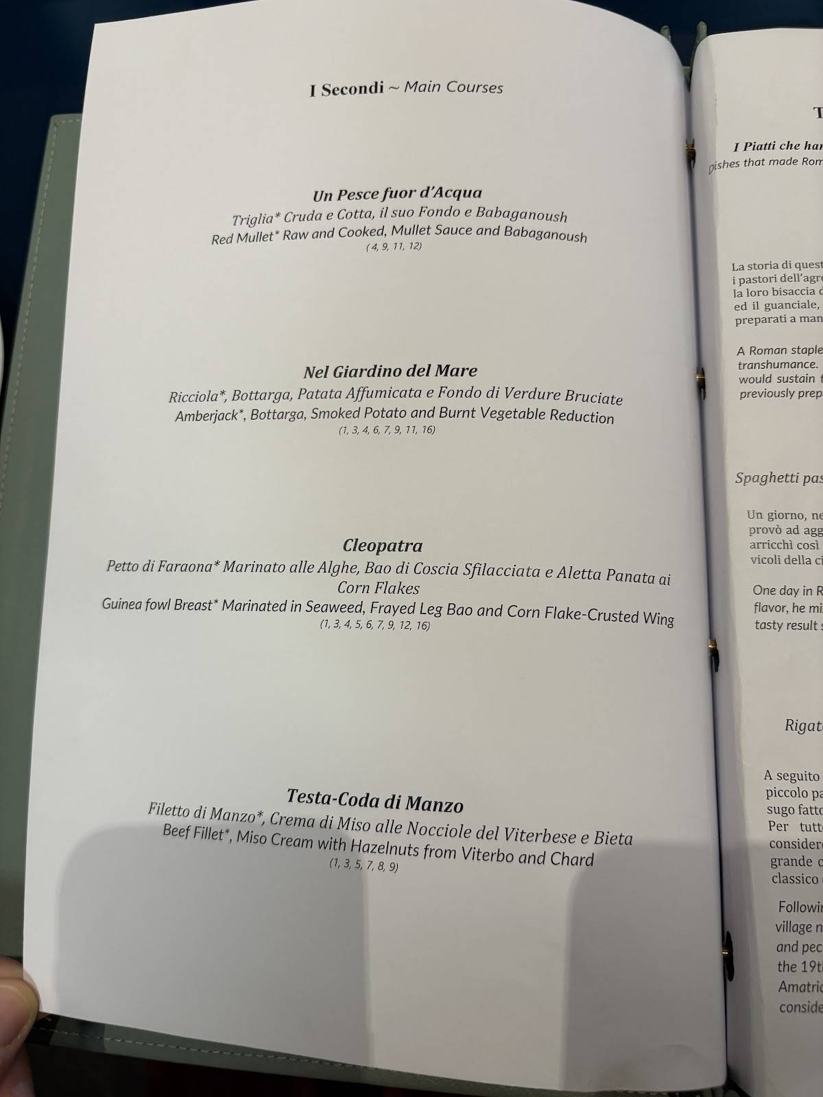 Adelaide Ristorante & In Salotto меню