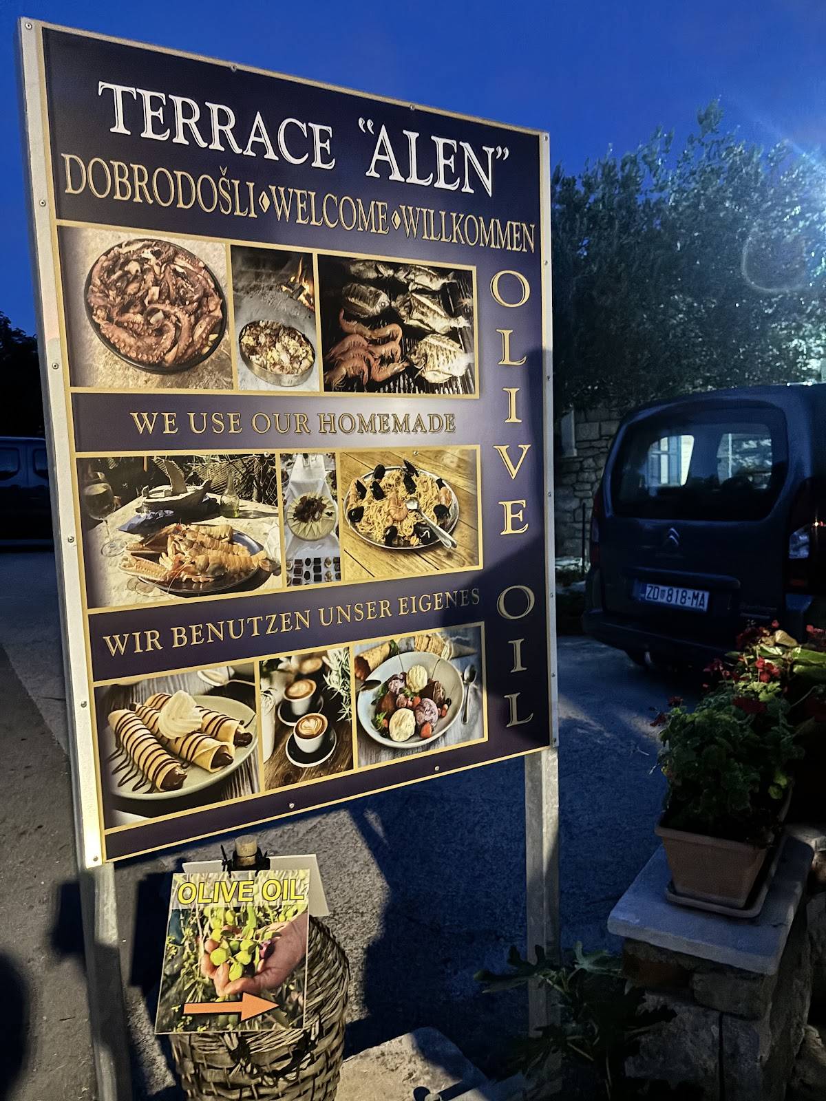 Alen terrace меню