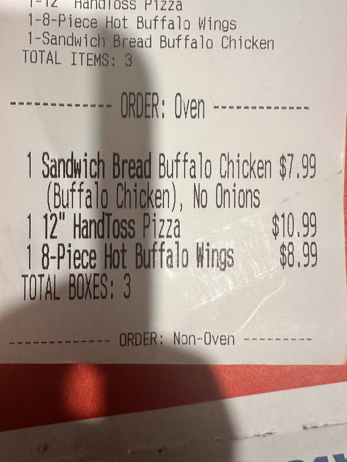 Domino's Pizza меню