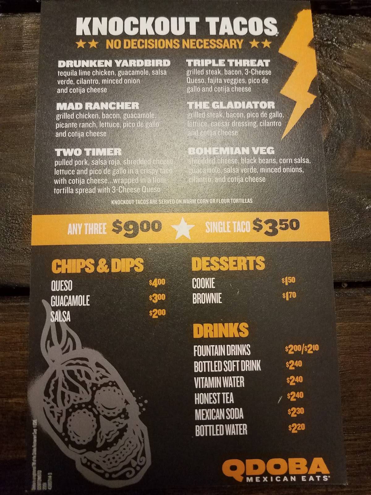 QDOBA Mexican Eats меню