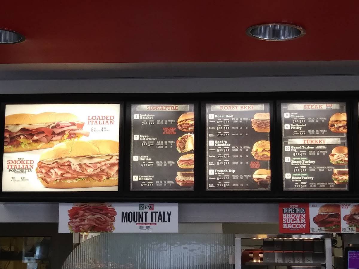 Arby's меню