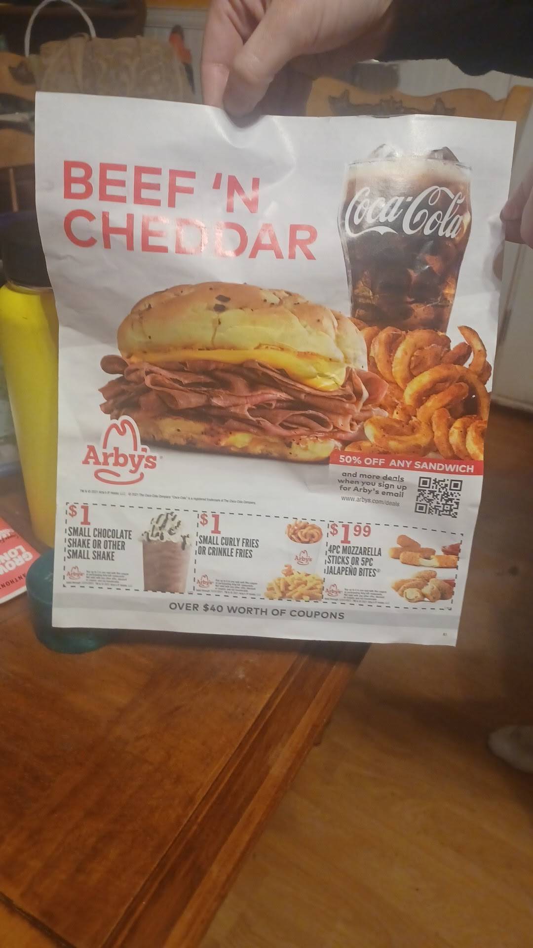 Arby's меню