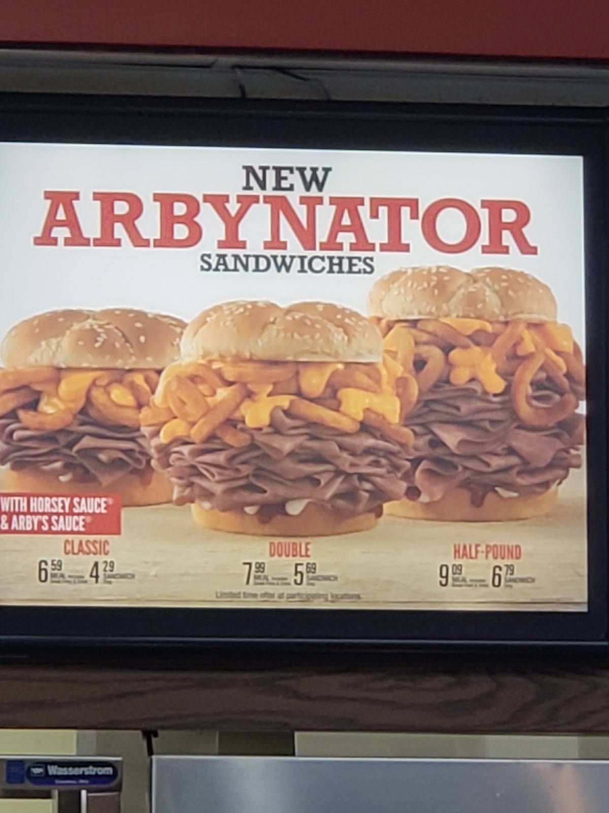 Arby's меню