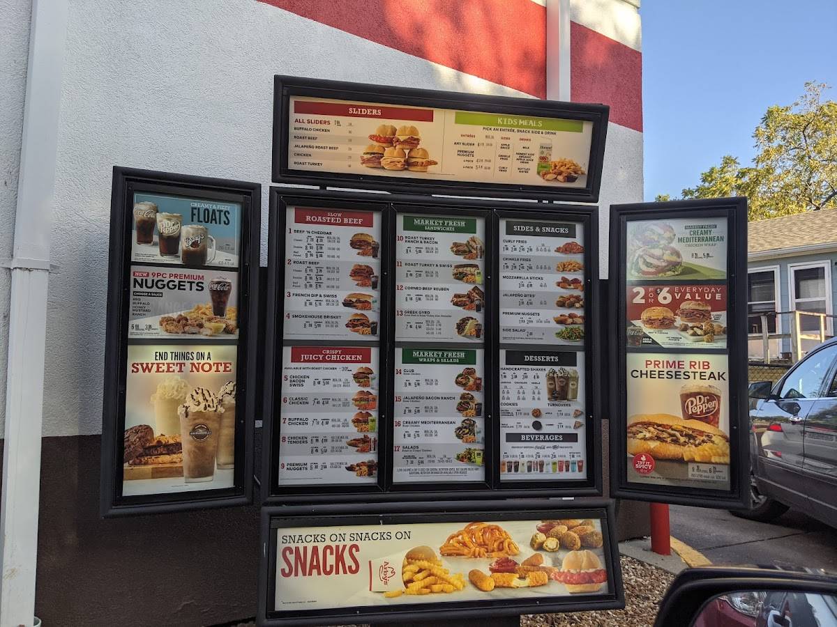 Arby's меню