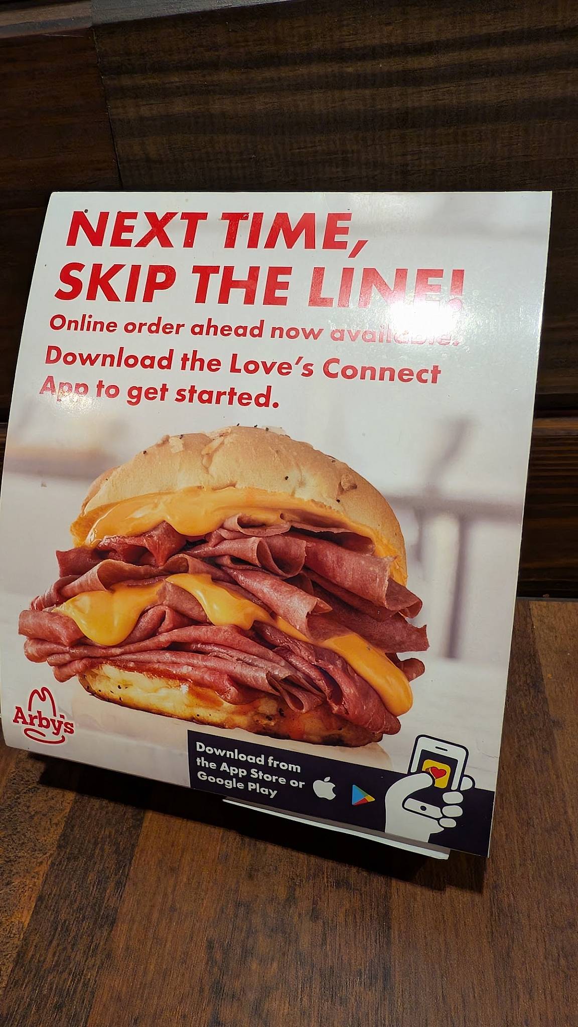Arby's меню