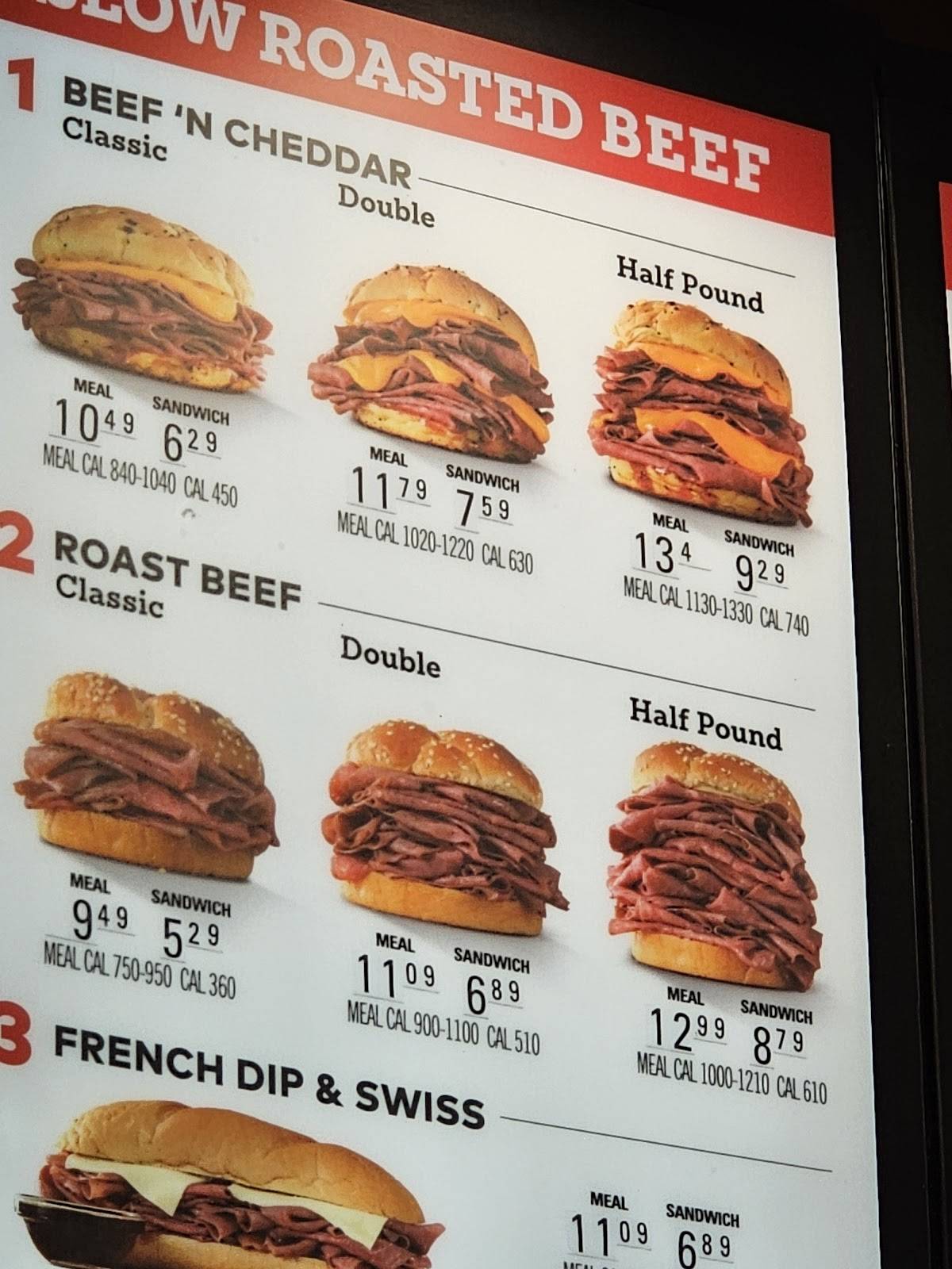 Arby's меню