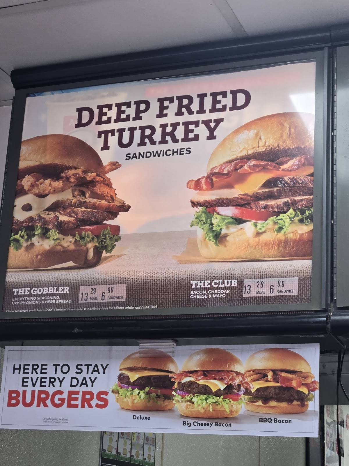 Arby's меню