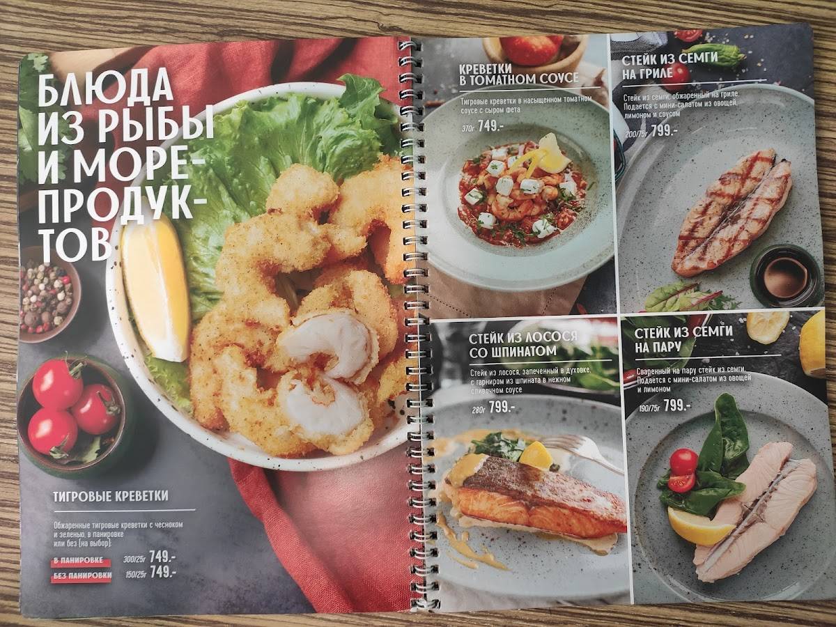 Калифорния меню