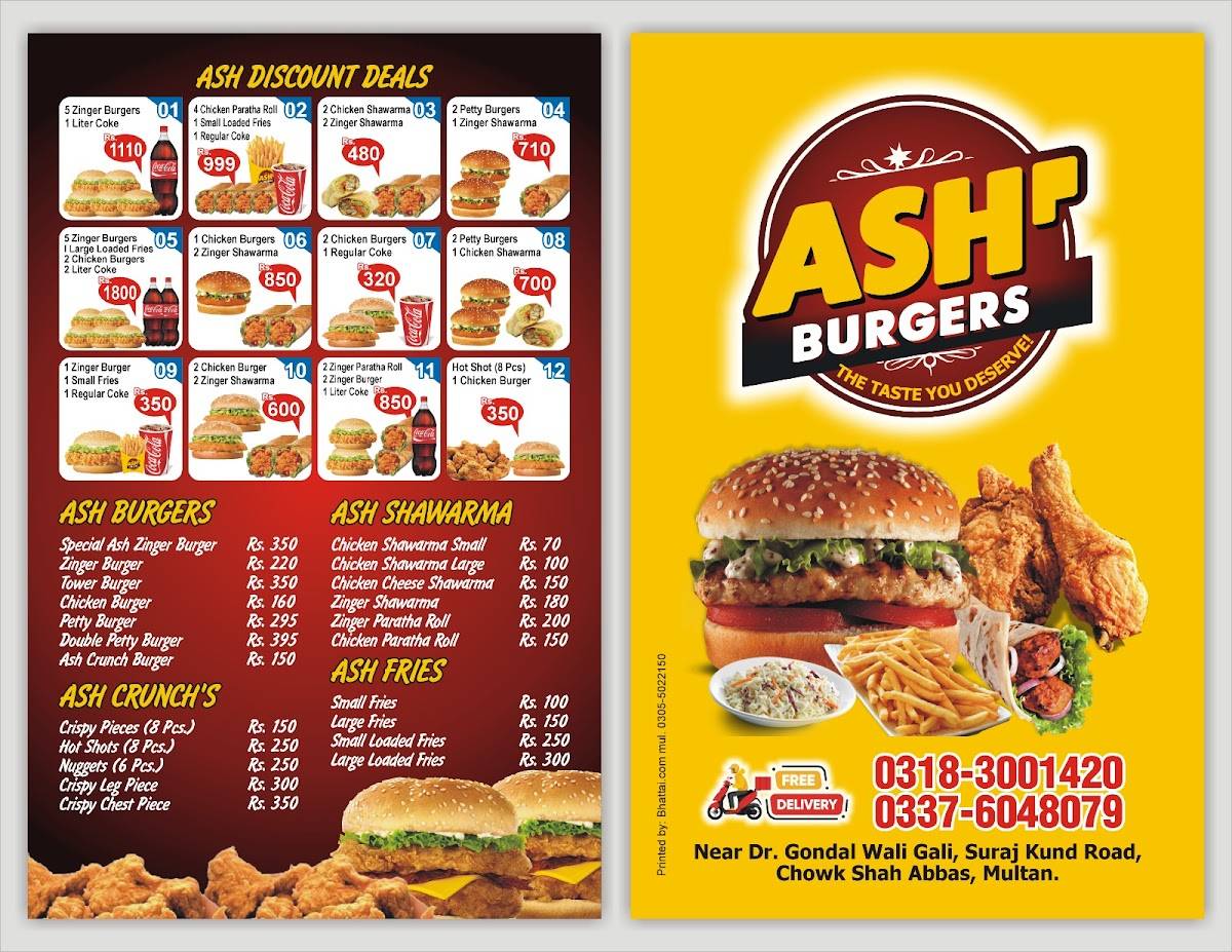 Ash Food Point меню