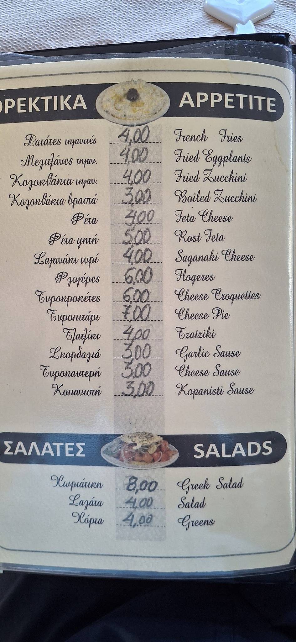 Atrium меню