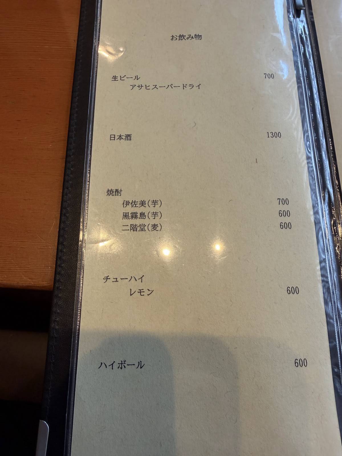 鮨光 меню