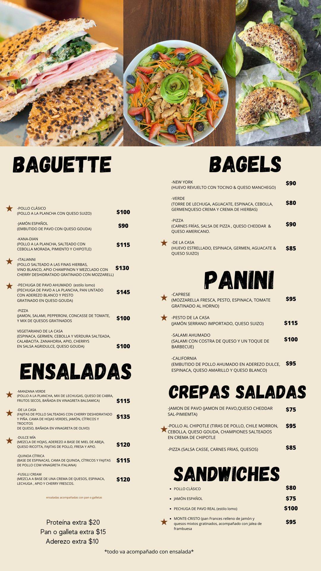 Azúcar café, cafetería de autor меню