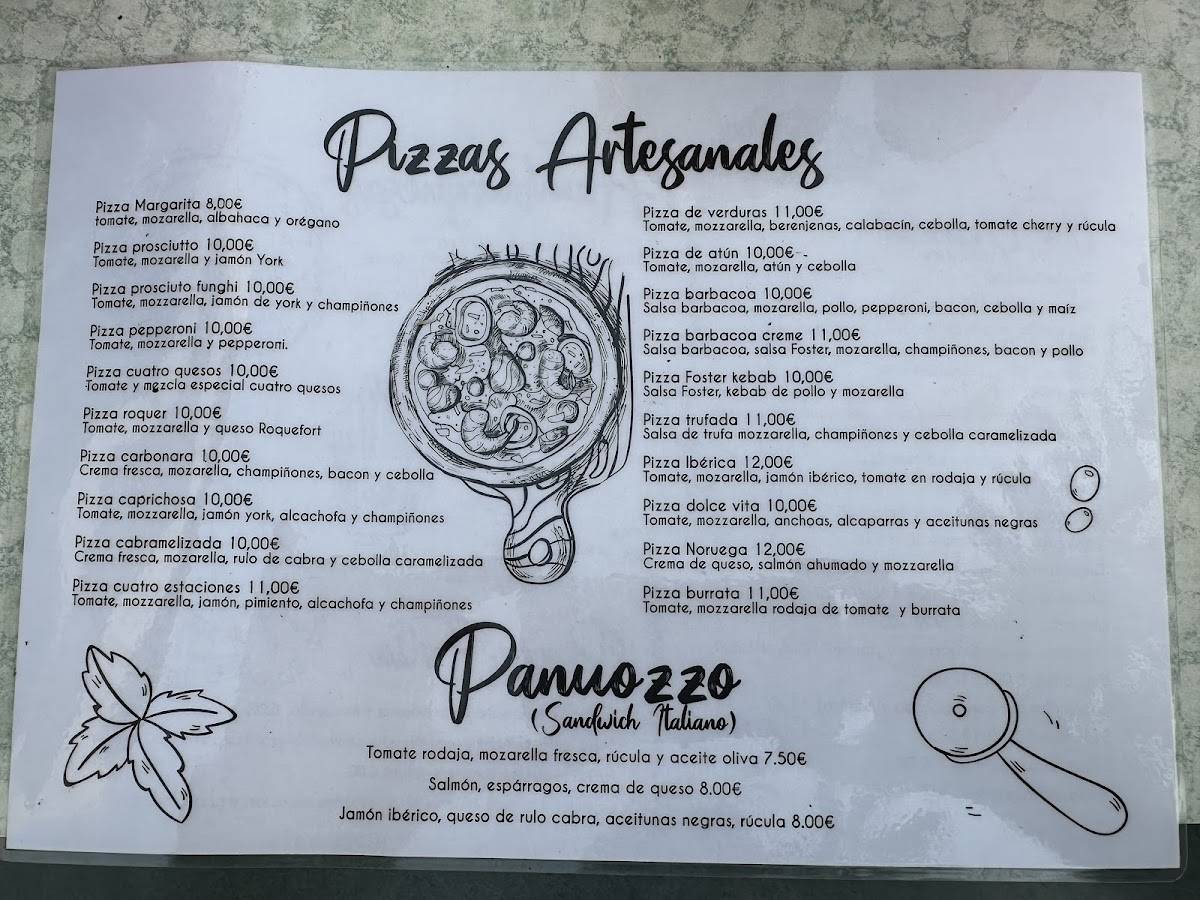 BAR PIZZERÍA PROGRESO меню