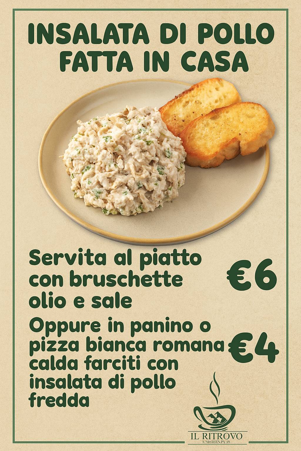 Bar Il Ritrovo меню