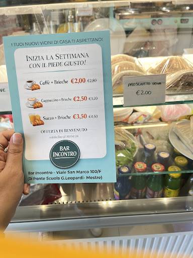 Bar Incontro меню