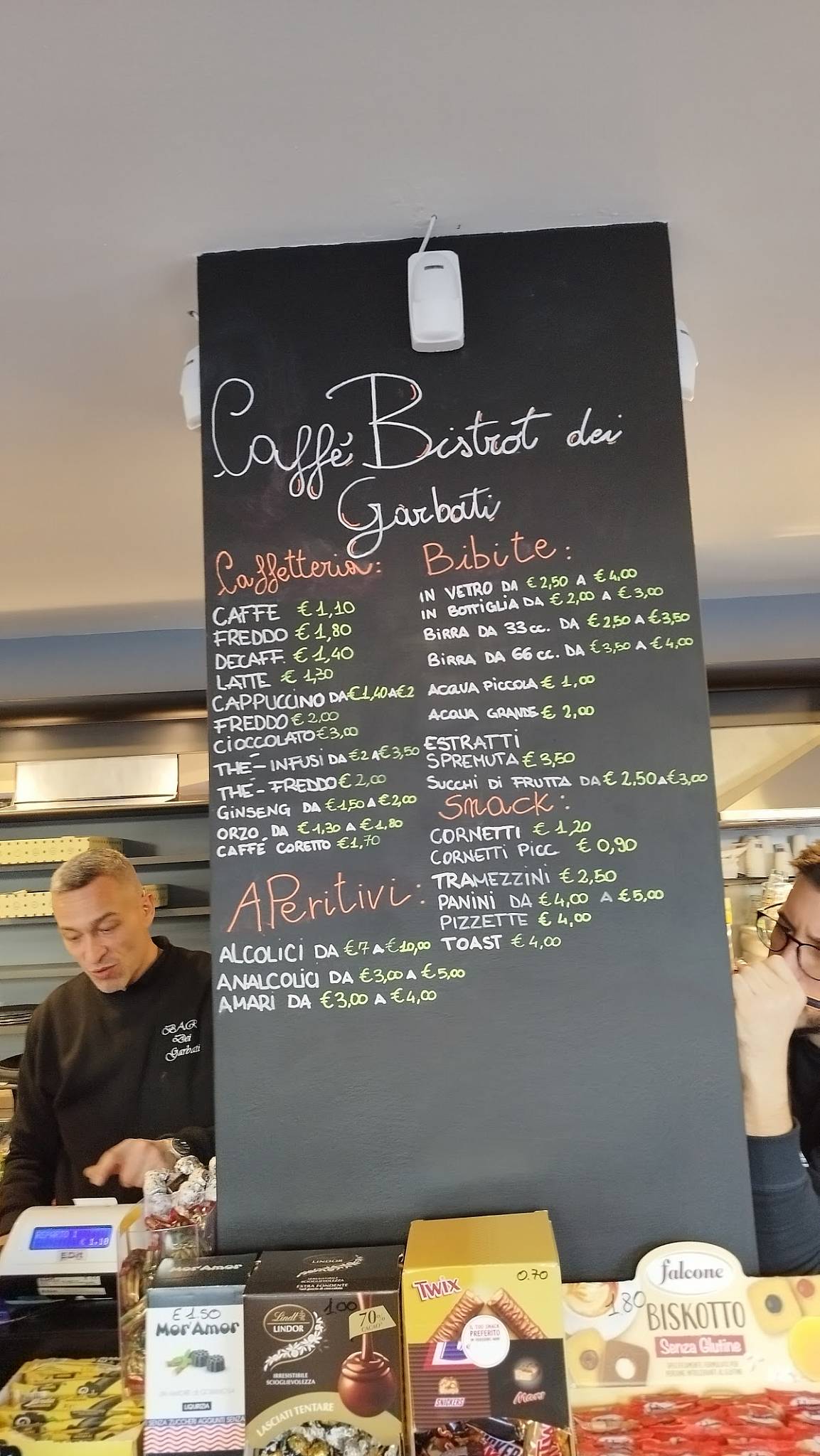 Bar dei Garbati меню