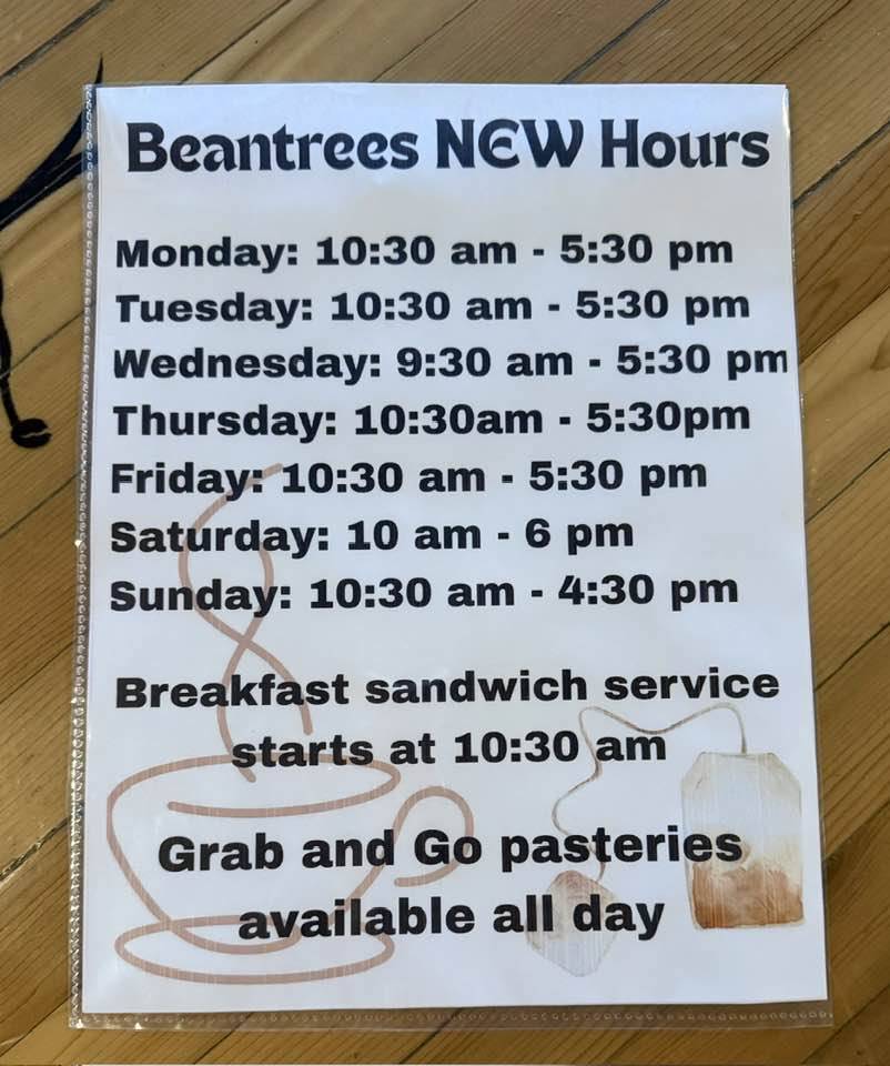 Beantrees Cafe меню