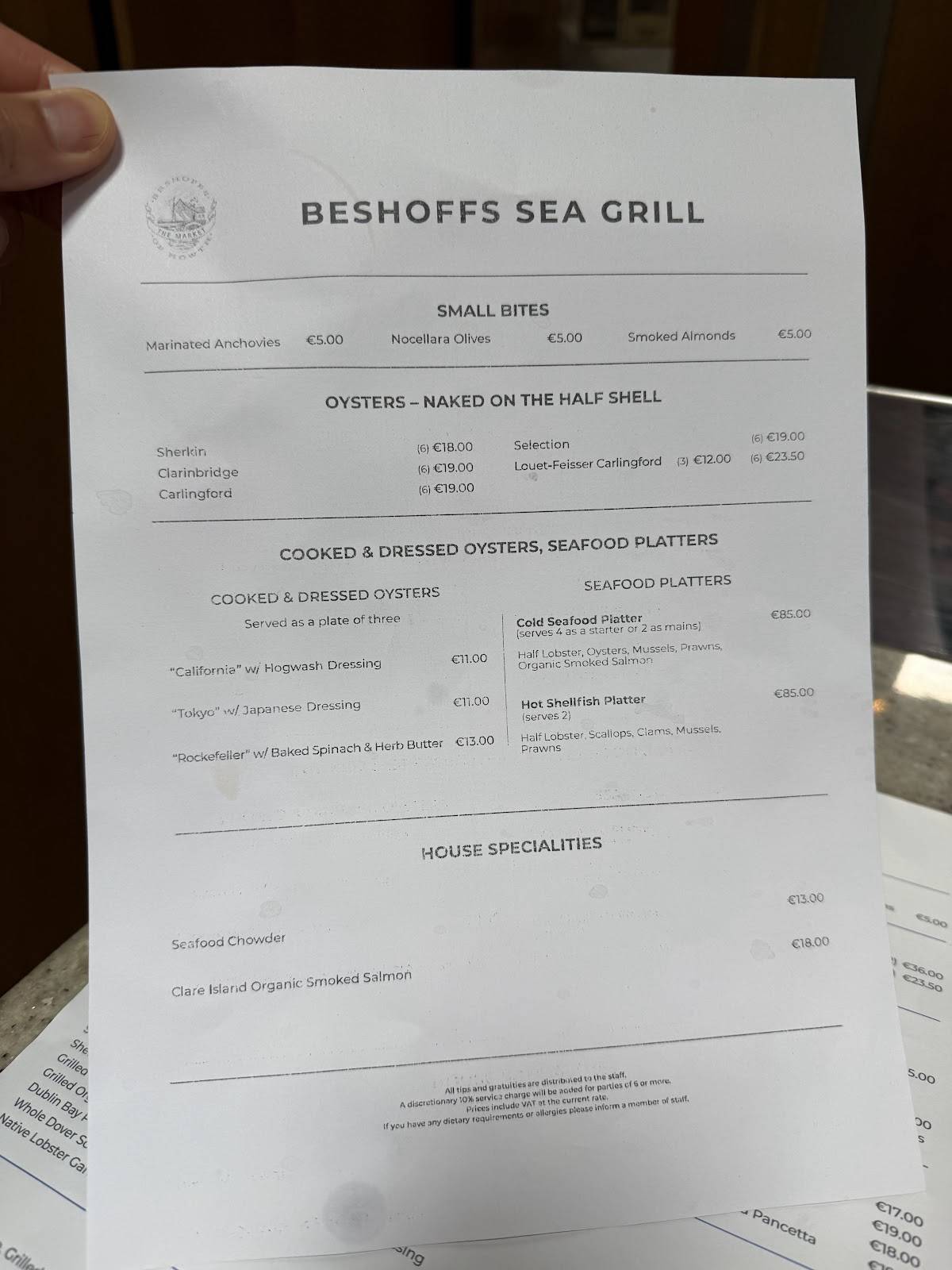 Beshops меню