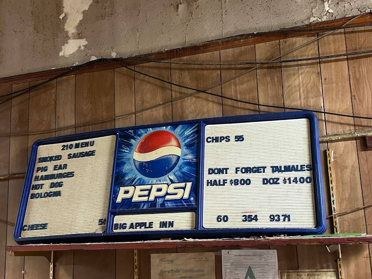 Big Apple Inn меню