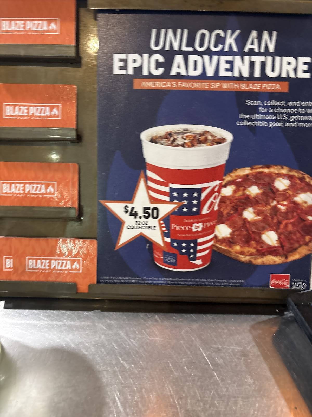 Blaze Pizza меню