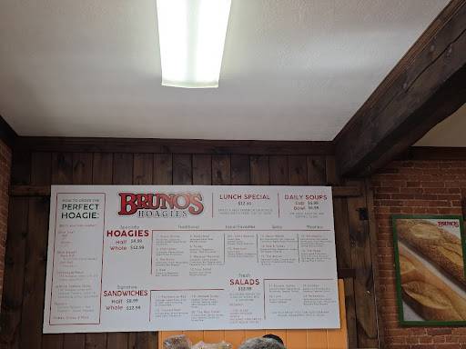 Bruno's Hoagies меню