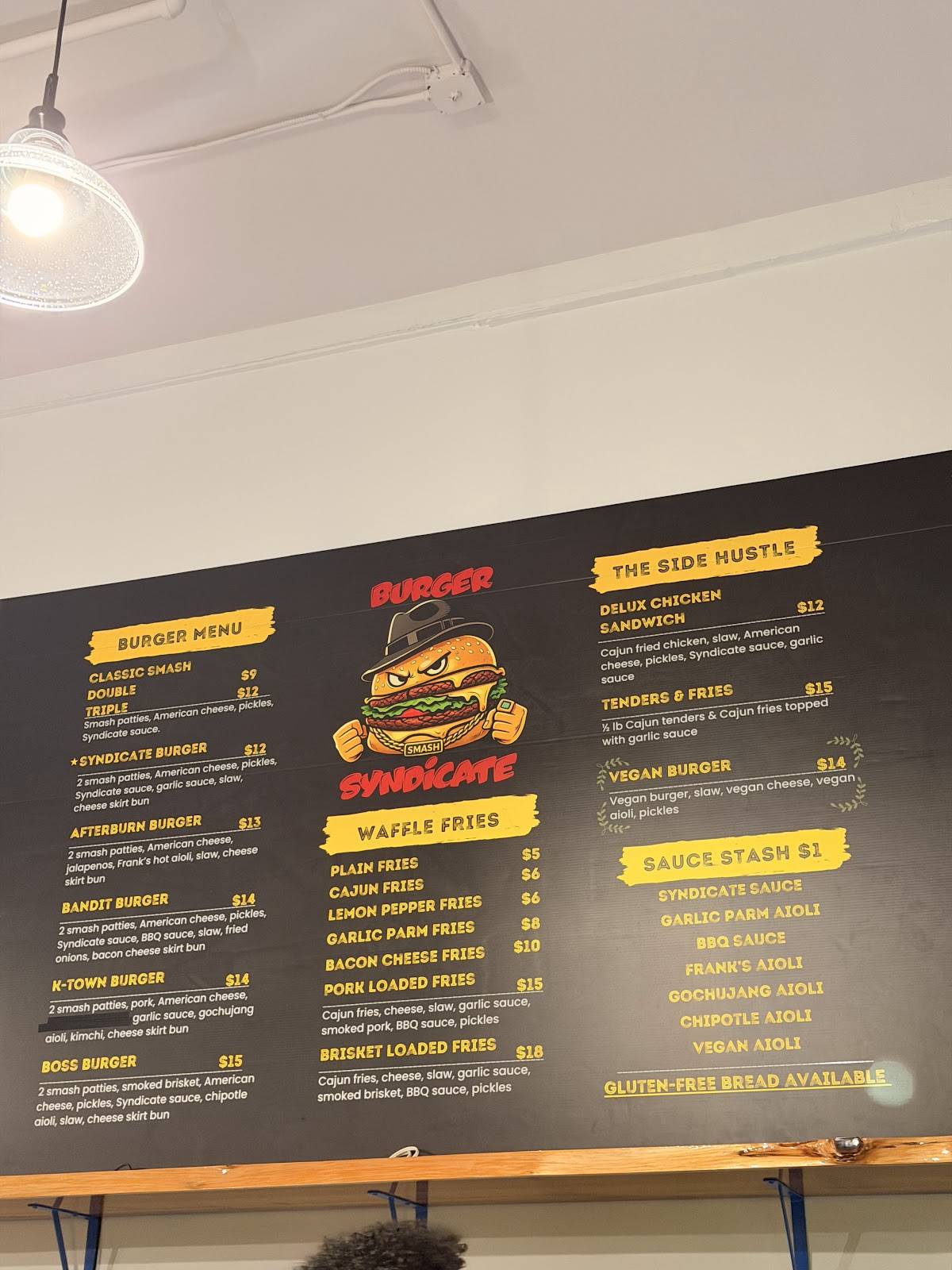 Burger Syndicate меню